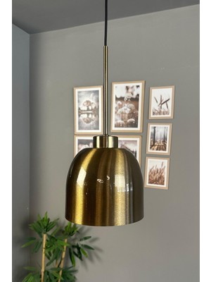 Allians Şık Ince Eskitme Sarkıt Avize, Modern ve Zarif Aydınlatma Parçası