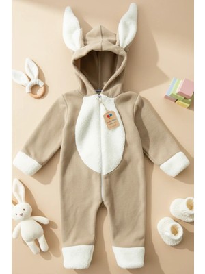 x Ipek Atlas Erkek Kız Bebek Çocuk Polar Tavşan Tulum