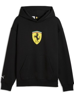 Puma Scuderıa Ferrarı Shıeld Erkek Kapüşonlu Sweatshırt