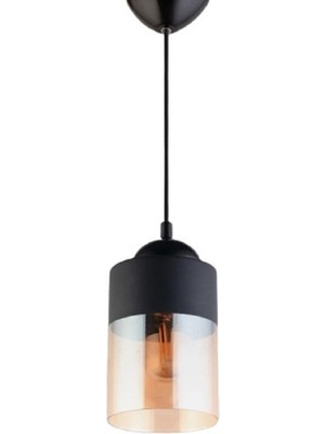 Allians Rustik 1XE27 Cam Sarkıt Avize, Retro Tarz, Şık ve Sıcak Atmosfer