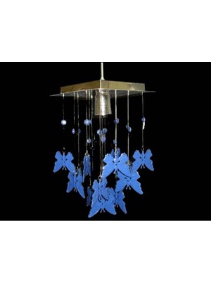 Allians Mavi Tekli Avize, Şık ve Modern Tasarım, Ev ve Ofis Aydınlatması