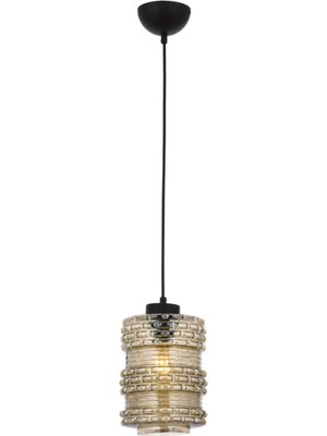 Allians Leydi Tekli Füme Luster 1, Şık ve Modern Aydınlatma Çözümü