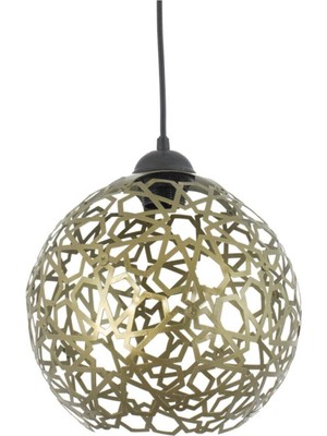 Allians Büyük Selçuklu Top Motif Yıldız Ferforje Retro Rustik Sarkıt Avize