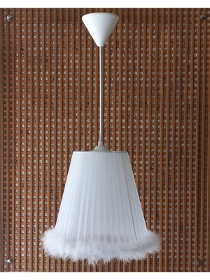 Allians Beyaz Organze Avize, Yatak Odası ve Çocuk Odası Şık Aydınlatma