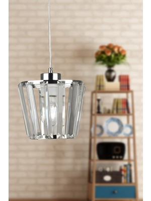 Allians Modern Krom Avize, Şık ve Parlak Tasarım, Evinize Zarafet Katın