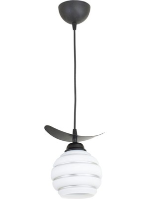 Allians Üçlü Gümüş Şerit Cam Kayık Model Sarkıt Avize, Şık ve Modern Tasarım