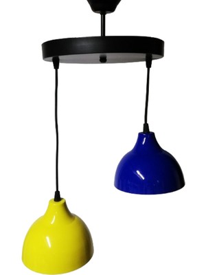 Allians Renkli Metal Avize Seti, Çocuk Odası Için Şık ve Enerjik Aydınlatma