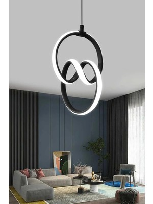 Allians Modern 3 Renk LED Avize, Kumandalı, Şık ve Şık Tasarım