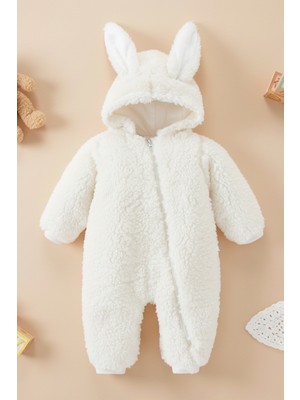 x Ipek Atlas Kız Erkek Bebek Çocuk Peluş Tavşan Tulum