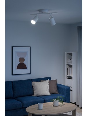 Allians Modern Beyaz LED Spot Işıklı Sıralı Avize, Cafe, Mutfak ve Banyo Için