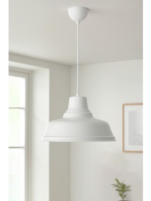 Allians Şık Beyaz Metal Sarkıt Işık, Ev ve Restoran Dekoru, Modern Tasarım