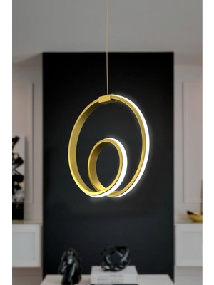 Allians Eskitme Tekli Sarkıt LED Beyaz Işık, Modern ve Şık Aydınlatma