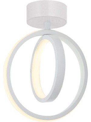 Allians Modern Beyaz Tekli LED Avize, Şık ve Zarif Aydınlatma Seçeneği