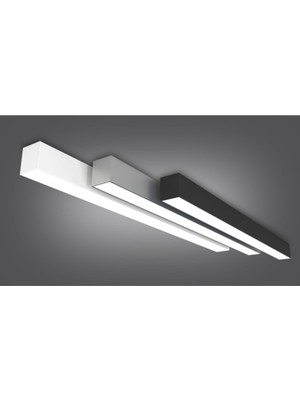 Allians Şık Siyah LED Lineer Aydınlatma 100 Cm, Modern ve Şık Tasarım
