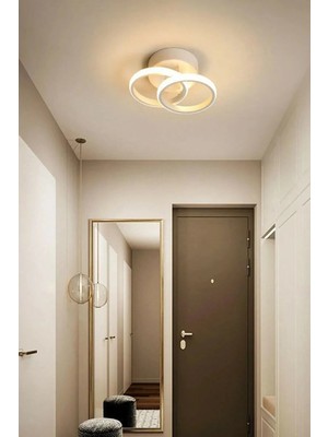 Allians Modern Beyaz LED Avize, Salon, Mutfak ve Hol Için Şık Tasarım