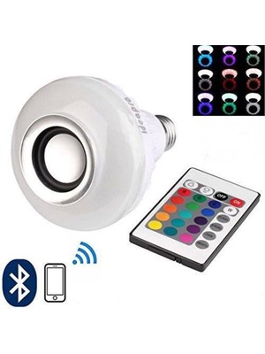 Allians Renkli Ampul Tasarımlı Kablosuz Bluetooth Hoparlör, Hafif ve Taşınabilir