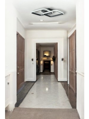 Allians Modern Gri Renk LED Avize, Salon, Mutfak ve Hol Için Şık Aydınlatma