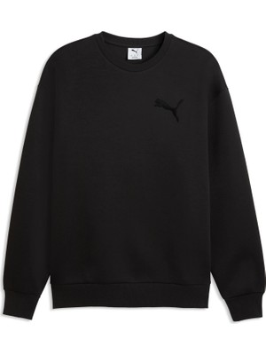 Puma Essentıals Elevated Cat Logo Erkek Geniş Kesim Sweatshırt