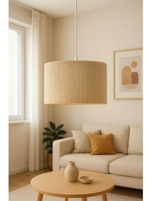 Allians El Yapımı Makrome Avize, Modern Bohem Tavan Lambası, Dekoratif Aydınlatma