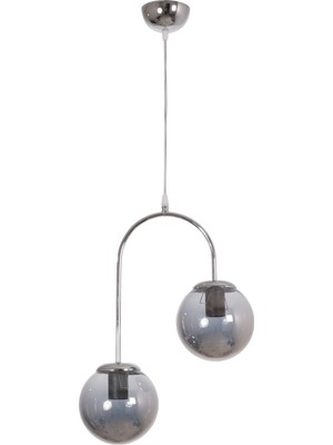 Allians Modern Sarkıt Avize, Gri Renkli, Füme Cam, Salon, Mutfak, Yatak Odası Için