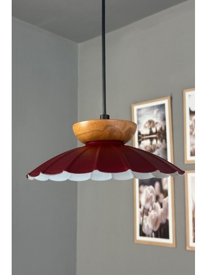 Allians Modern Ahşap ve Metal Sarkıt Avize ile Şık Mutfak ve Cafe Dekoru