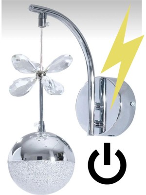 Allians Krom Tek Top Elektrikli Kelebek Figürlü Renkli Aplikür