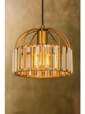 Allians Modern Kristal Sarkıt Avize, Şık ve Parlak Aydınlatma Dekoru