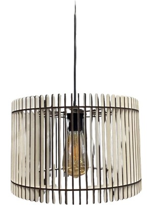 Allians Rustik Ahşap Lale Avize, Şık ve Doğal Aydınlatma Için Ideal