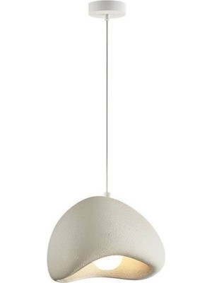 Allians Modern E27 Beton Sarkıt Avize, Şık ve Zarif Tasarım, Cafe ve Salon Dekoru