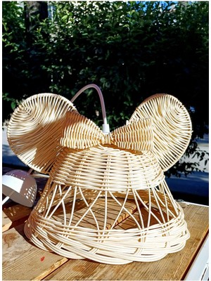 Allians Rattan Avize ile Mickey Mouse Temalı Şık ve Modern Işıklandırma