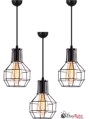 Allians Şık 2'li Avize Seti, Çeşitli Odalara Uygun Modern Tasarım