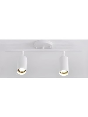 Allians Modern Beyazkasa 2'li Spot Avize, Şık ve Aydınlık Tasarım