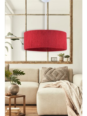 Allians Şık Hasır Ipli Silindir Bohem Avize, Sıcak ve Doğal Aydınlatma