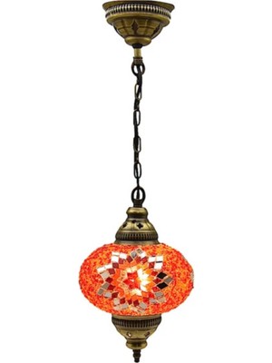 Allians Büyük Otantik Mozaik Tavan Sarkıt Avize ile Şık ve Işıltılı Atmosfer