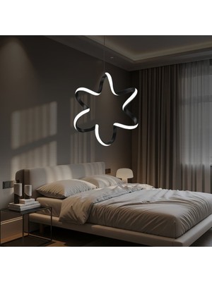 Allians Şık Modern Tekli Sarkıt LED Avize, Ultra Beyaz Işık, Eşsiz Aydınlatma