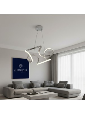 Allians Krom Kasa Drone Modeli, 3 Renk Işık, Modern Tasarım, Evinize Şıklık Katıyor