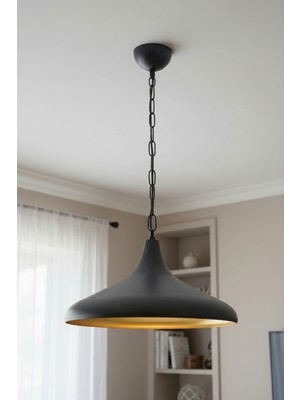 Allians Siyah Zincirli Modern Avize, Mutfak ve Salon Için Şık Aydınlatma