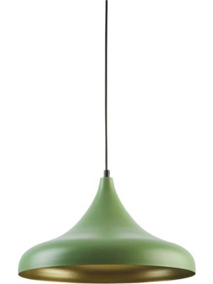 Allians Modern Yeşil Metal Sarkıt Avize, 35CM, Şık ve Dayanıklı Tasarım