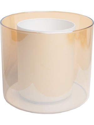 Allians Şeffaf Bal Avize Camı, Beyaz, Çift Katmanlı, Şık ve Dayanıklı Tasarım