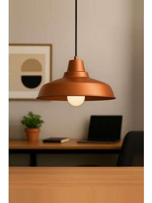 Allians Modern Bakır Sarkıt Avize, Endüstriyel ve Retro Tasarım, Şık ve Şık Aydınlatma