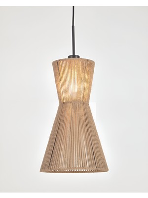 Allians Rustik ve Doğal Jüt Avize, Hasır Örgü Tavan Aydınlatması