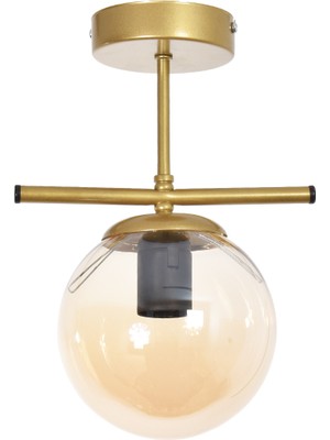 Allians Modern Glop Camlı Tavan Plofonyer Avize, Şık ve Zarif Aydınlatma Ürünü