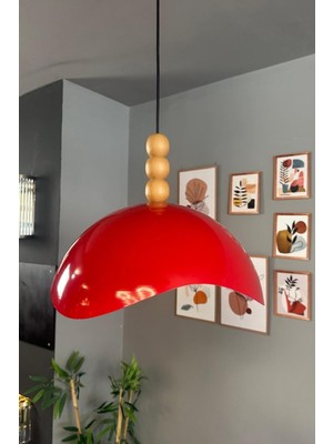 Allians Kırmızı Tekli Sarkıt Avize, Restoran ve Salon Aydınlatması