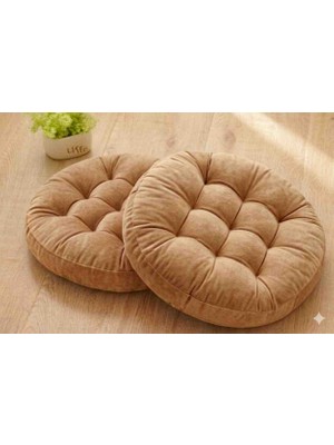 Ayzen Home 2li Pofidik Kare Meditasyon Minderi Oturma Yastığı Oyun Minderi 50CM x 50CM X7CM