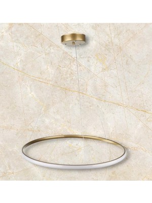 Allians Modern 3 Işık LED Avize, Sarı Renk, Şık ve Şık Tasarım