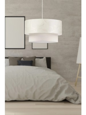 Allians Dallı Krem Renkli Şık Pasta Sarkıt Avize, Oturma ve Yatak Odası Dekoru