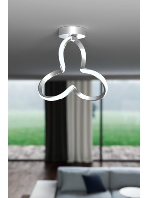 Allians Gri Tekli LED Plafonyer, Günışığı Işığı, Modern ve Şık Aydınlatma