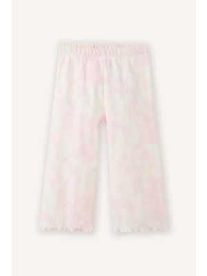 DeFacto Wıde Leg Batik Fitilli Kaşkorse Pantolon Kız BEBEK H0681A526SP