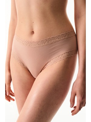 Penti Bej Comfy Pamuklu Cheeky Hipster Külot