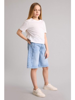 DeFacto Jean Şort Kız ÇOCUK H0660A826SM